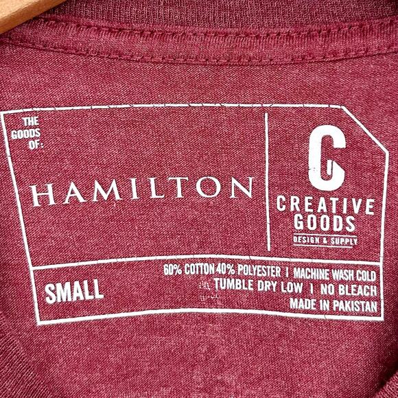 Hamilton Broadway Theater An American Musical Crewneck Short Sleeve T-Shirt - Picture 2 of 3